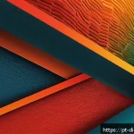 디지털 아트워크의 시각적 요소 분석 - A vibrant digital artwork showcasing the emotional power of color psychology: a dynamic composition ...