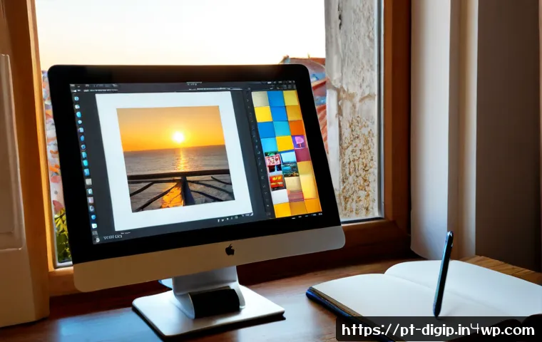 Home 15 디지털 아트 창작을 위한 추천 웹사이트 - Photorealistic home creative studio in Lisbon, Portugal, a focused digital artist using a stylus tab...